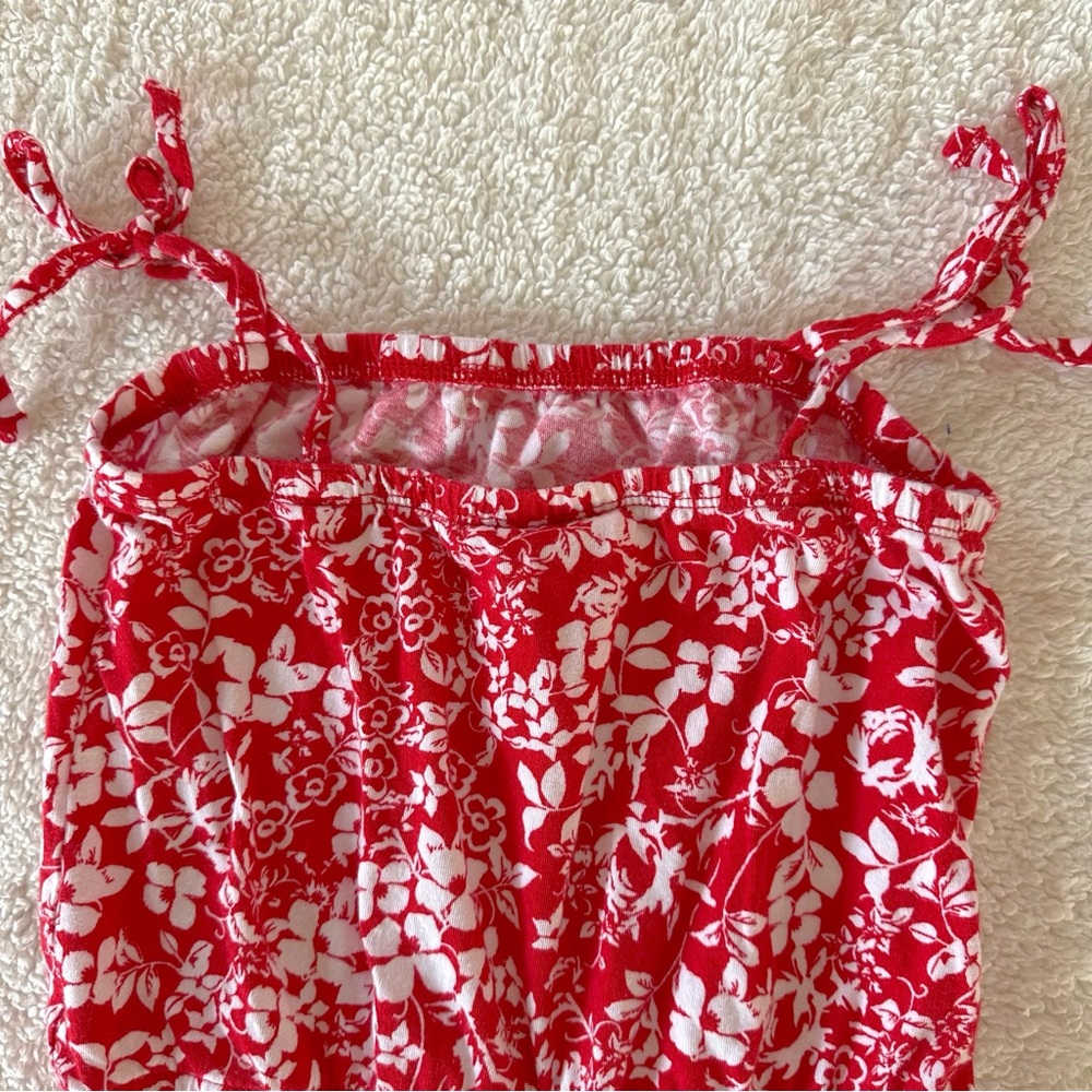 Crazy 8 Red Floral Romper - Picture 8 of 10